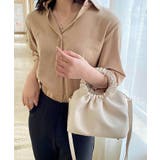 ベージュ | ギャザーバッグ レディース ショルダーバッグ | NinaetLina