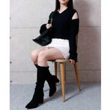 ケーブル編みニット レディース 肩だしニット | NinaetLina | 詳細画像10