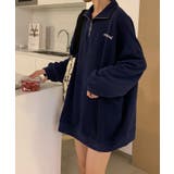 トレーナー フロントジップ 裏起毛 | NinaetLina | 詳細画像1