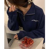 トレーナー フロントジップ 裏起毛 | NinaetLina | 詳細画像3
