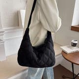 ブラック | ショルダーバッグ キルティングバッグ 韓国ファッションバッグ | NinaetLina