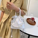 パールハンドバック ミニバッグ 2wayチェーン付きショルダーバッグ | NinaetLina | 詳細画像4