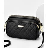ブラック | キルティングショルダーバック ショルダーバッグ レディース | NinaetLina