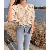 ハート柄 シャツブラウス レディース | NinaetLina | 詳細画像1