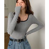 無地リンガーカットソー レディース トップス | NinaetLina | 詳細画像5 