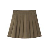 カーキ | プリーツミニスカート インナーパンツ付き レディース | NinaetLina