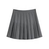 チャコール | プリーツミニスカート インナーパンツ付き レディース | NinaetLina