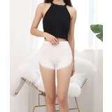 ホワイト | リブ編み ペチパンツ レース | NinaetLina