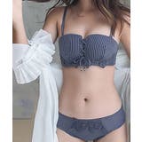 ブルー | ノンワイヤー ブラジャーショーツ セット | NinaetLina