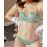 花柄レースランジェリーセットセクシー ノンワイヤー ブラジャー | NinaetLina | 詳細画像1