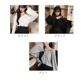 肩出しトップス Vネック Tシャツ | NinaetLina | 詳細画像2