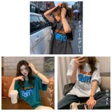 ロゴTシャツ レディース半袖ゆるtシャツ トップス | NinaetLina | 詳細画像2
