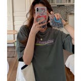 Tシャツレディースカットソー半袖英字ロゴ プリントtシャツ カジュアル | NinaetLina | 詳細画像2