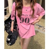 ピンク | 半袖Tシャツ レディース 韓国 | NinaetLina