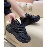 ブラック | ダッドスニーカー 厚底 レディース | NinaetLina