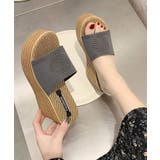 ダークグレー | 厚底 ミュールサンダル レディース | NinaetLina