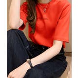 オレンジ | 夏 ロゴtシャツ レディース | NinaetLina