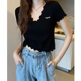 半袖Tシャツ メロウフリルトップス ショート丈トップス | NinaetLina | 詳細画像7