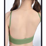 ショート丈 リブ キャミソール カップ付き おしゃれ vネック キャミソール | NinaetLina | 詳細画像5