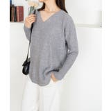 Vネックニット 長袖 秋 | NinaetLina | 詳細画像21