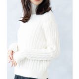 アイボリー | ハイネックニットトップス レディース秋冬 | NinaetLina