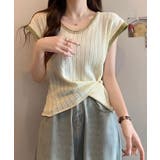 ニットTシャツ フレンチスリーブ | NinaetLina | 詳細画像1