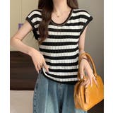 ニットTシャツ フレンチスリーブ | NinaetLina | 詳細画像3