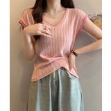 ニットTシャツ フレンチスリーブ | NinaetLina | 詳細画像7