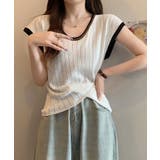 ニットTシャツ フレンチスリーブ | NinaetLina | 詳細画像8