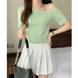 ニットトップスワンショルダーサマーニット | NinaetLina | 詳細画像8