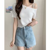 ニットトップスワンショルダーサマーニット | NinaetLina | 詳細画像19