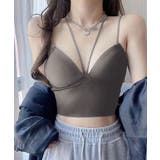 グレー | カップ付きキャミソールホルターネック | NinaetLina