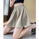 カーキ | ショートパンツ 夏 ウエストゴム 涼しい | NinaetLina
