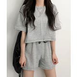 グレー | セットアップ 上下セット ルームウェア レディース | NinaetLina