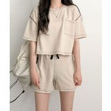 ベージュ | セットアップ 上下セット ルームウェア レディース | NinaetLina