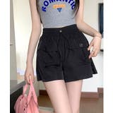 ブラック | ショートパンツ レディース ウエストゴム ズボン 短パン | NinaetLina