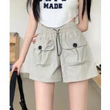 ベージュ | ショートパンツ レディース ウエストゴム ズボン 短パン | NinaetLina