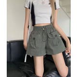チャコール | ショートパンツ レディース ウエストゴム ズボン 短パン | NinaetLina