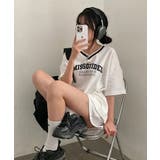 Vネックプリントセットアップ 上下セット セットアップ | NinaetLina | 詳細画像6