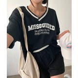Vネックプリントセットアップ 上下セット セットアップ | NinaetLina | 詳細画像7