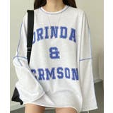 前プリントビックシルエットロングTシャツ カットソー | NinaetLina | 詳細画像6