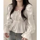 フリルディテール フェミニンブラウス | NinaetLina | 詳細画像2