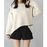 バイカラー ルーズ ロングスリーブ ニット | NinaetLina | 詳細画像9