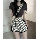 ボーダー柄 スポーツ ショートパンツ | NinaetLina | 詳細画像7