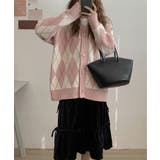 アーガイル柄 ニット カーディガン | NinaetLina | 詳細画像4