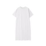 ホワイト(01) | バックスリット半袖カットワンピース レディース トップス | NinaetLina