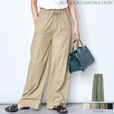 2020新作♪コットンリネンワイドパンツ レディース ボトムス | NinaetLina | 詳細画像1 