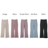 スリット入り フレアニットパンツ レディース | NinaetLina | 詳細画像2