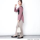 グレージュ(04) | スリット入り フレアニットパンツ レディース | NinaetLina