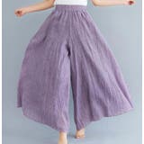 ラベンダー | 丈が選べるフレアガウチョパンツ レディース ボトムス | NinaetLina